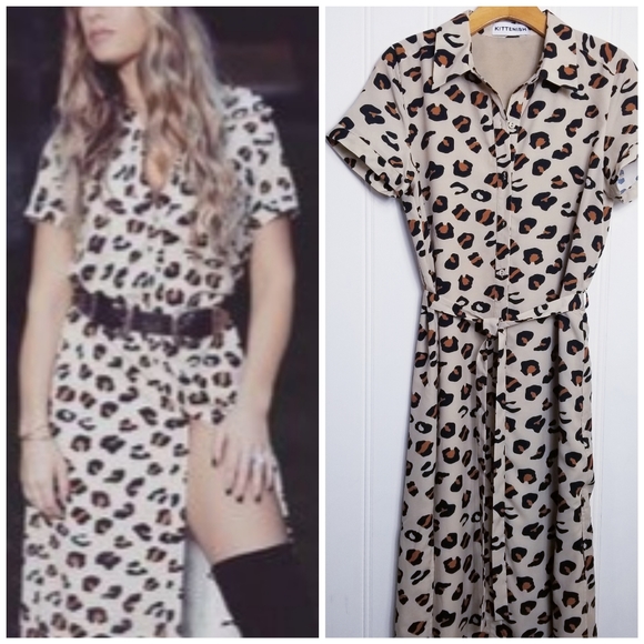 Kittenish Dresses & Skirts - Kittenish Leopard Print Maxi Dress